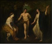 Benjamin West Choice of Hercules between Virtue and Pleasure oil painting reproduction